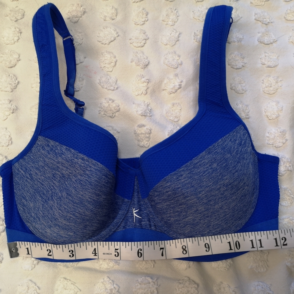 Danskin Now Blue Heather Sports Bra 36C – Padded, Racerback